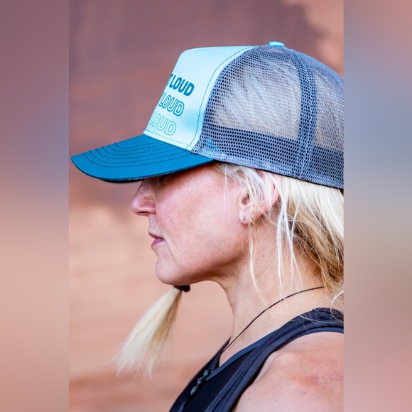 LIVE OUT LOUD Scout Designs Mint Green Turquoise Snap Back Trucker Hat - Picture 5 of 10